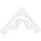 Ekena Millwork Pitch Northwest Architectural Grade PVC Gable Pediment, 60"W x 25"H x 1"P (10/12) GPP060X025X100NOR - alternate 1